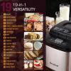 Briskind 19-in-1 Compact Bread Maker Machine, 1.5 lb / 1 lb Loaf Small Breadmaker with Carrying Handle, Including Gluten Free, Dough, Jam, Yogurt Menus, Bake Evenly, Automatic Keep Warm, 3 Crust Color view 3