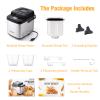 Briskind 19-in-1 Compact Bread Maker Machine, 1.5 lb / 1 lb Loaf Small Breadmaker with Carrying Handle, Including Gluten Free, Dough, Jam, Yogurt Menus, Bake Evenly, Automatic Keep Warm, 3 Crust Color view 4