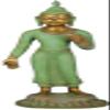 Exotic India Standing Thai Buddha - Brass Sculpture - Color Amazing Patina Gold Color view 1