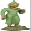 Exotic India Standing Thai Buddha - Brass Sculpture - Color Amazing Patina Gold Color view 2