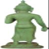 Exotic India Standing Thai Buddha - Brass Sculpture - Color Amazing Patina Gold Color view 3