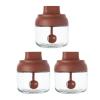 3PCS Glass Seasoning Pot, Sealed Moisture-proof Seasoning Pot with Lid, Spice Seasoning, Kitchen Spices/herbs, Sealed Moisture-proof view 1