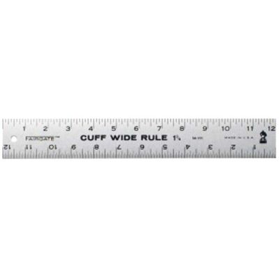 Fairgate Cuff Wide Rule 1-14inch X 12inch, 14-100 Cuff-Width Ruler(FG14-100)