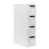 BRLUCKY Furniture Home Furnishing Plaza 3-Drawer Rolling Cart Organizer Unit with Wheels Narrow Slim Container Storage Cabinet for Bathroom Bedroom Simple Market Basket Storage Stand Organizer view 4
