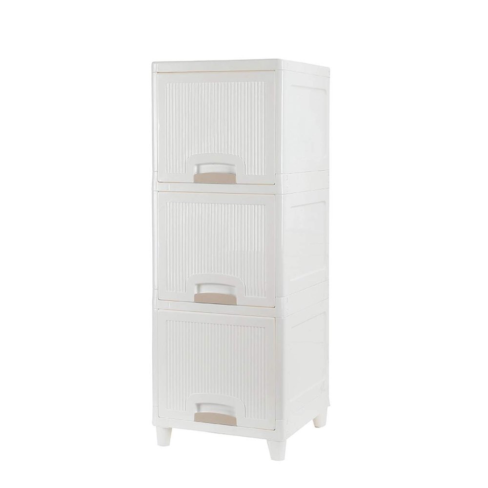 BRLUCKY Furniture Home Furnishing Plaza 3-Drawer Rolling Cart Organizer Unit with Wheels Narrow Slim Container Storage Cabinet for Bathroom Simple Market Basket Storage Stand Organizer