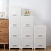 BRLUCKY Furniture Home Furnishing Plaza 3-Drawer Rolling Cart Organizer Unit with Wheels Narrow Slim Container Storage Cabinet for Bathroom Simple Market Basket Storage Stand Organizer view 2