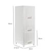 BRLUCKY Furniture Home Furnishing Plaza 3-Drawer Rolling Cart Organizer Unit with Wheels Narrow Slim Container Storage Cabinet for Bathroom Simple Market Basket Storage Stand Organizer view 3