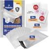 Wallaby 15 Count 5-Gallon Mylar Bags with 2500cc Oxygen Absorbers, 10 Mil Total Thickness Long-Term Food Storage Pouches, 20x30 Resealable Zipper Heat-Sealable Airtight Packaging - Silver view 1