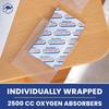 Wallaby 15 Count 5-Gallon Mylar Bags with 2500cc Oxygen Absorbers, 10 Mil Total Thickness Long-Term Food Storage Pouches, 20x30 Resealable Zipper Heat-Sealable Airtight Packaging - Silver view 4