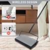 EZ SPARES Quiet Carpet Sweeper,Floor Sweeper with Pig-Bristles,Suitable for Carpet Cleaning Power,Roller Brush Strong,Bristle Sweeper,Great for House,Office,Kitchen,Carpet(Silver) view 4