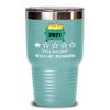 2021 Tumbler One Star Rating Review Still Bullshit Would Not Recommend Funny Dumpster Fire Travel Mug 20 or 30 oz Powder Coated Stainless Steel Insula view 1