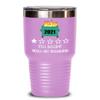 2021 Tumbler One Star Rating Review Still Bullshit Would Not Recommend Funny Dumpster Fire Travel Mug 20 or 30 oz Powder Coated Stainless Steel Insula view 1