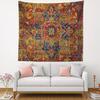 TBUFYU Tapestries Folk Romanian Traditional Ethnic Bedroom Living Room Classroom Home Tapestry Decoration Carpet 59.1x59.1 Inch Wall Hanging view 3