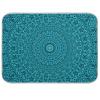 Super Absorbent Dish Drying Mat, Microfiber Fast-Drying Dish Mat, 16" x 18", Kitchen Dish Drying Pad, Mandala Turquoise Teal Blue Green view 1