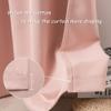 DUALIFE Blush Pink Curtains 45 Inch Length for Bedroom Small Windows - Thermal Insulated Blackout Soundproof Rod Pocket Curtains for Living Room Set of 2 Panels (Rose Blush, 42 by 45 Inch) view 4