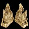 Brass Feng Shui Myth Dragon Head Kylin Qilin Chi-lin Beast Statue Pair (Treasure, 9.2" H x 13.6" L x 5.6" W 17.2lb) view 4