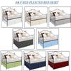 Pleated Daybed Skirt, Easy Fit 8" Inch Bed Skirt, Soft Double Brushed Premium Microfiber Tailored Pleated daybed Base Bed Skirt, Hotel Quality Dust Ruffle, Full Bed Skirt Dark Grey view 4