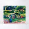 INVIN ART Framed Canvas Giclee Print Art Landscape at Le Pouldu by Paul Serusier Wall Art Living Room Home Office Decorations(White Slim Frame,20"x24") view 1