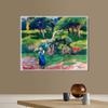 INVIN ART Framed Canvas Giclee Print Art Landscape at Le Pouldu by Paul Serusier Wall Art Living Room Home Office Decorations(White Slim Frame,20"x24") view 2