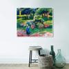 INVIN ART Framed Canvas Giclee Print Art Landscape at Le Pouldu by Paul Serusier Wall Art Living Room Home Office Decorations(White Slim Frame,20"x24") view 3