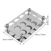 Agatige Shot Glass Holder, 12 Holes Stainless Steel Shot Glasses Rack/Stand/Serving Tray for Bar Pub Clubs KTV Party Restaurant view 2
