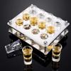 Agatige Shot Glass Holder, 12 Holes Stainless Steel Shot Glasses Rack/Stand/Serving Tray for Bar Pub Clubs KTV Party Restaurant view 4