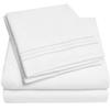 1500 Supreme Collection Extra Deep Pocket Sheets Set - Luxury Soft Bed Sheets, Wrinkle Free, Bedding, Over 40 Colors, 21 inch Extra Deep Pocket, Full, White view 1