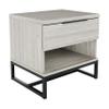 Boyd Sleep Catania, Contemporary Wood Finish, 5 Piece Drawer, Barnwood Grey Nightstand view 1
