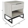 Boyd Sleep Catania, Contemporary Wood Finish, 5 Piece Drawer, Barnwood Grey Nightstand view 3