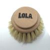 LOLA Replacement Large Head for The Original Tampico Vegetable & Dish Brush, Birchwood & Poly Bristles, Reusable & Washable, 1 Pack view 1