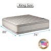 Dream Solutions USA DS USA Princess Gentle Plush Double-Sided Mattress Only - PillowTop, Orthopedic, Sleep System Support, Longlasting (King 76" x80" x12") view 2