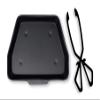 Thorness Black Metal Ash Pan - 28cm Wide (11") with Cast Iron Coal and Log Tongs view 1