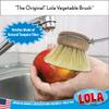 LOLA Replacement Head for The Original Tampico Vegetable & Dish Brush, 1.75" Head, Birchwood & Poly Bristles, Reusable & Washable, 1 Pack view 3
