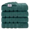 American Soft Linen Luxury 4 Piece Bath Towel Set, 600 GSM 100% Cotton Turkish Bath Towels for Bathroom, 27x54 in Extra Large Bathroom Shower Towels, Teal view 1