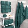 American Soft Linen Luxury 4 Piece Bath Towel Set, 600 GSM 100% Cotton Turkish Bath Towels for Bathroom, 27x54 in Extra Large Bathroom Shower Towels, Teal view 2