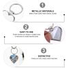 10pcs Heat Transfer Keychain Sublimation Blank Love Keyrings Blank Heart Pendant Keychain for DIY Craft Supplies view 4