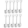 10 Pack Dessert Spoon 6 inch Shovel Shape Stainless Steel Spoons Ice Cream Fruit Spoon for Home Kitchen or Restaurant view 1