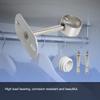 Aopin Closet Rod Brackets - 32mm / 1-1/4" Curtain Rod Ceiling-Mount Brackets with Stainless Steel Brushed Finish and Polished End Supports, 4 Pcs view 3