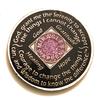 30 Year NA Bling Medallion - Purple, Lavender, Sparkle, Glitter, Chip, Coin, Token view 2