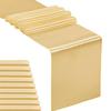 10-Pack Satin Table Runner Light Gold 12 x 108 inches Long, Table Runners for Wedding, Birthday Parties, Banquets Decorations10 Pack, 12x108 Inch, Light Gold view 1