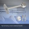 Aopin Stainless Steel Curtain Rod Brackets - 32mm / 1-1/4" Ceiling-Mount with Polished End Supports, 4 Pcs view 3