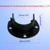 Aopin Closet Pole Sockets Wardrobe Rod Bracket Flange Kit with Matte Black Finish 32mm / 1-1/4" Heavy Duty Closet Rod End Supports Flange Rod Holder Brackets Stainless Steel 4 Pcs view 2