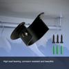 Aopin Closet Pole Sockets Wardrobe Rod Bracket Flange Kit with Matte Black Finish 32mm / 1-1/4" Heavy Duty Closet Rod End Supports Flange Rod Holder Brackets Stainless Steel 4 Pcs view 3