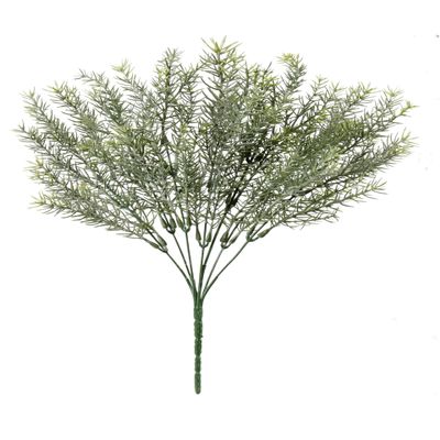 PLANT Artificial Rosemary Stems Fake Greenery Plants Bushes Shrubs in Frosted Green for Decor Home Indoor Outdoor Garden 4pcs