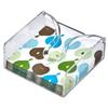 Amazing Abby Acrylic Luncheon Napkin Holder (6.5"x6.5"), Clear Plastic Napkin Dispenser with Weighted Arm and Non-Slip Pads, Great for Kitchen Counter, Dining Table, Bathroom Vanity, and More view 1