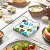 Amazing Abby Acrylic Luncheon Napkin Holder (6.5"x6.5"), Clear Plastic Napkin Dispenser with Weighted Arm and Non-Slip Pads, Great for Kitchen Counter, Dining Table, Bathroom Vanity, and More view 2