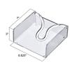 Amazing Abby Acrylic Luncheon Napkin Holder (6.5"x6.5"), Clear Plastic Napkin Dispenser with Weighted Arm and Non-Slip Pads, Great for Kitchen Counter, Dining Table, Bathroom Vanity, and More view 3