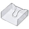 Amazing Abby Acrylic Luncheon Napkin Holder (6.5"x6.5"), Clear Plastic Napkin Dispenser with Weighted Arm and Non-Slip Pads, Great for Kitchen Counter, Dining Table, Bathroom Vanity, and More view 4