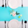 10-Pack Satin Table Runner Turquoise 12 x 108 inches Long, Table Runners for Wedding, Birthday Parties, Banquets Decorations10 Pack, 12x108 Inch, Turquoise view 2