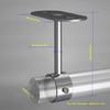 Aopin Stainless Steel Curtain Rod Brackets - 25mm / 1" Ceiling-Mount with Polished End Supports, 2 Pcs view 2